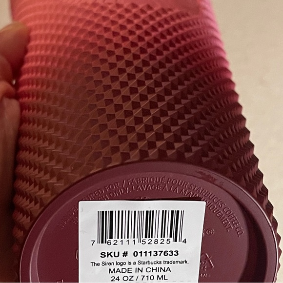 NEW SET✨Starbucks 2022 Holiday Bling Gradient Venti Mint & Pink Blush Tumblers - Picture 4 of 7